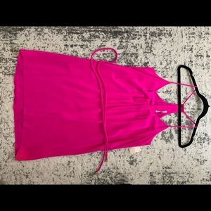 Bright Pink Silk Dress